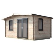 10x14 Power Chalet Log Cabin | Scandinavian Timber